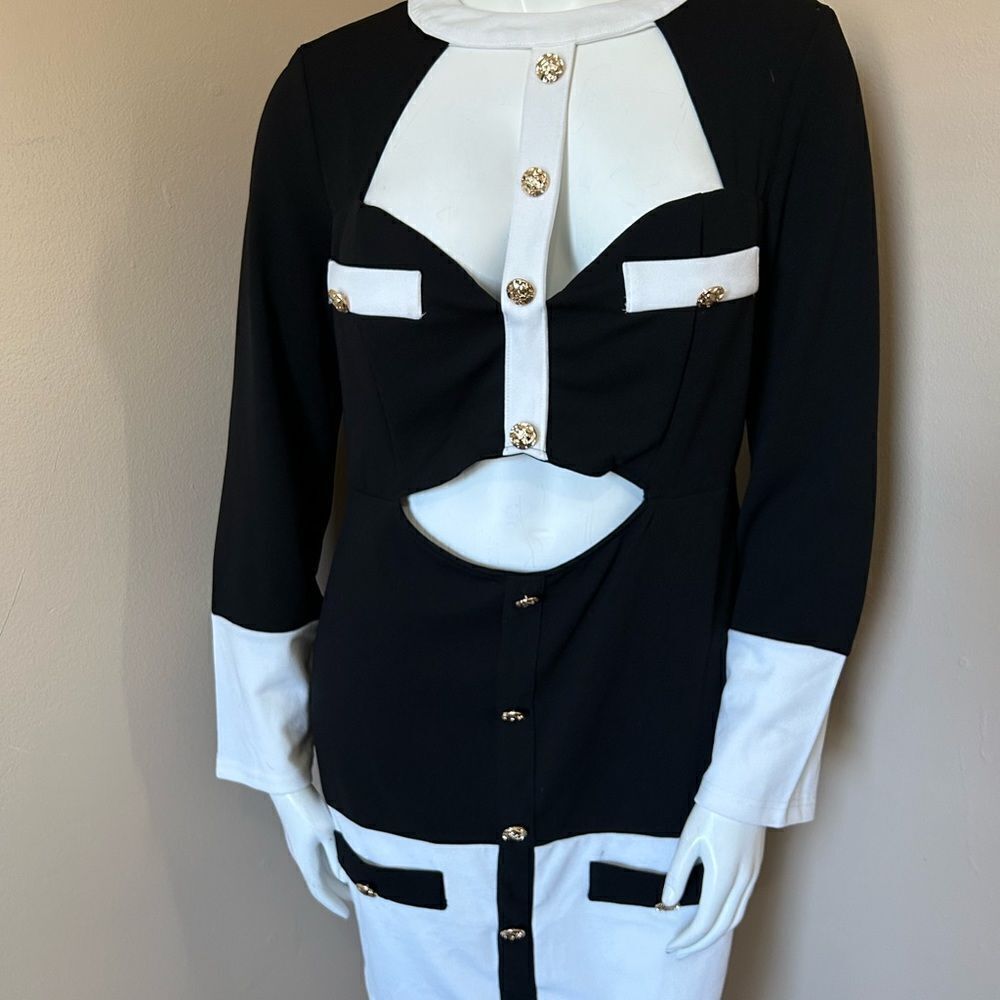 NWT Classic Chic Black/White Dress - Size 2X - Picture 8 of 16